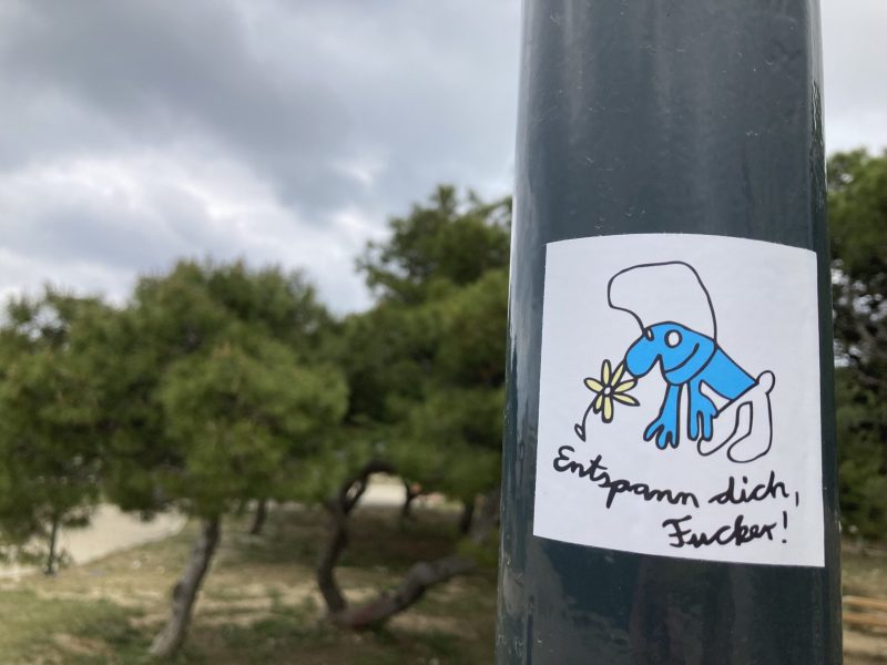mäm tina mamczur entspann dich, fucker sticker
